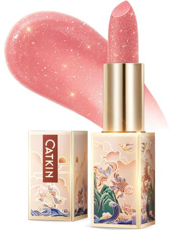 CATKIN Lippenbalsam Natürliche getönte Lippenpflege Classic mit Vitamin E, Spendet Feuchtigkeit für trockene Lippen Lippenpflegestift 3.3g