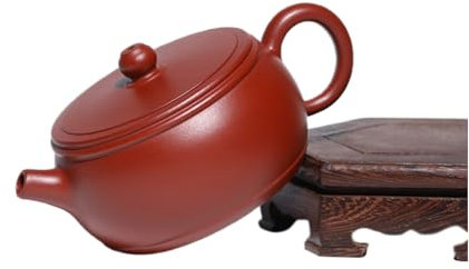 YJHLCNOM teiera Groove di Teiera Argillosa Viola Fatta A Mano Scanalatura Qing Gongfu Set da tè Cinese Teiera Cinese da 150 Ml Kung Fupot Singola Pentola-1pcs