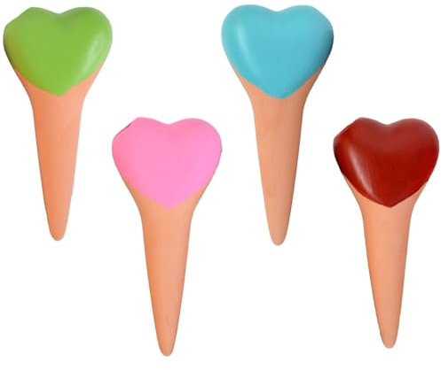 Picos de riego automático para plantas, cerámica, 4 unidades, riego por goteo, dispositivo de riego por goteo perezoso, estacas de riego de jardín, goteo lento para