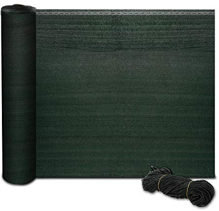 casa pura | Marius | Brise Vue Occultant - Corde/Lien de Fixation Inclus - Tissu HDPE d'ombrage 150 g/m² | Idéal Protection Solaire, Brise-Vue, Brise-Vent | Vert, 1m x 30m