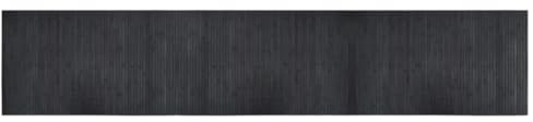 vidaXL Teppich Rechteckig Grau 60x300 cm Bambus