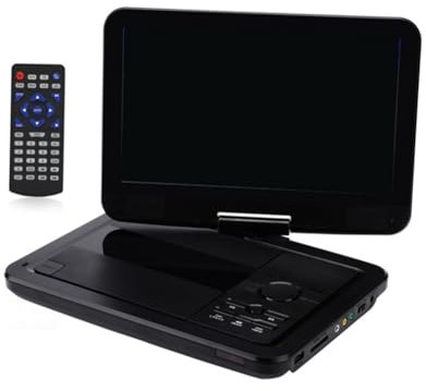Suoumwa Lecteur 2500mAh Lecteur DVD Portable Mobile 10 Pouces Multifonction Lecteur CD Stable et Pratique Prise UE