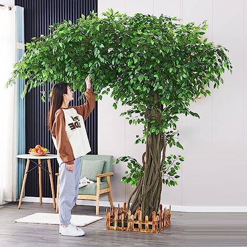 KAZUP Künstliche Bäume für den Außenbereich für Veranda/Terrasse/Garten, wetterfester, UV-beständiger Kunstbaum, groß für Home-Office, Kinderzimmer und Fitness-Studio, wartungsfrei (Farbe: B x H,