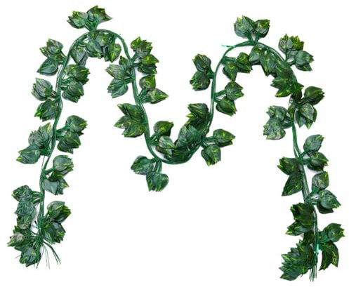 Piante verdi artificiali 230cm Seta Foglia Di Edera Viticcio Inglese Flora Ornamentale Realistica