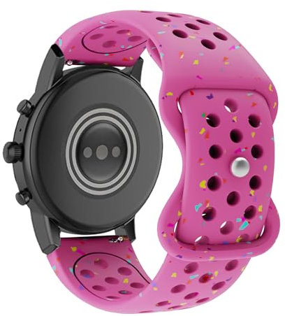 KUWAI Sportarmband Kompatibel mit Fossil GEN 6 44mm für Herren Damen Armband, Weiches Silikon Ersatzarmband für Fossil GEN 6 44mm Armbänder Verstellbar Uhrenarmband für Fossil GEN 6 44mm Band (7)