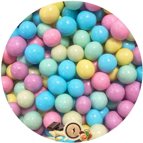 EinsSein 0,7kg Schokobälle bunt glanz Gastgeschenke Hochzeit Schokolade für die Gäste | Schokokugeln Bälle Schoko| Süßigkeiten Kindergeburtstag, Party, Taufe, Kommunion, Konfirmation| essbare Deko |