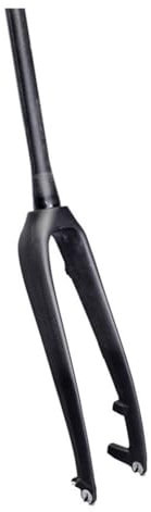 Forcella anteriore per bici da corsa in fibra di carbonio, sgancio rapido, freno a disco da 100 mm, forcella rigida per mountain bike, tubo conico da 1-1/2, peso della forcella anteriore per bici da