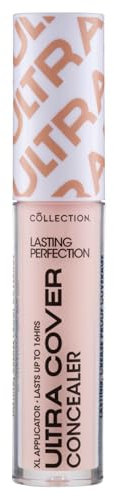 Collection Cosmetics Lasting Perfection Ultra Cover Concealer, Up to 16hr Wear, XL Applicator, Rose Porcelain, 5.5ml