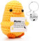 Pocket Hug Positive Enten,Emotionale Unterstützung Enten,Süße Häkelgeschenke,Geschenk für Mama, passend zum Muttertag, Weihnachten,Geburtstag,Drücken Sie der Mutter die aufrichtigste Liebe aus