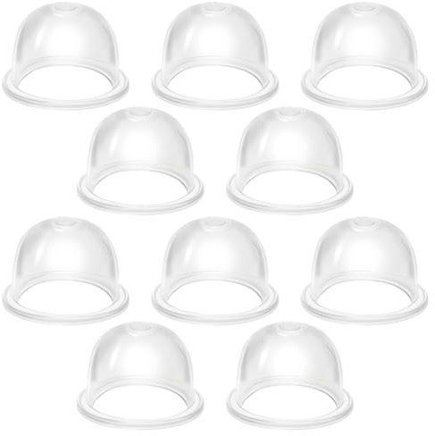 JEYORZY 10Pièces Poire D'AmorçAge Debroussailleuse, 22mm Tasse D'huile de Carburateur Pompe D'ampoule D'amorce Transparente Bulle D'huile de Carburateur pour Tondeuse à Gazon Coupe-haie Coupe-Bordures