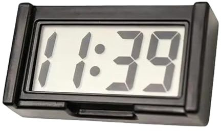 Hochtemperaturbeständige Autouhr mit LCD Bildschirm,Stoßfeste Autouhr,Fahrzeug Elektronische Digitaluhr,Mini Auto Uhr,Armaturenbrettuhr,Temperaturbereich: -30℃ Bis +70℃ Tokaneit