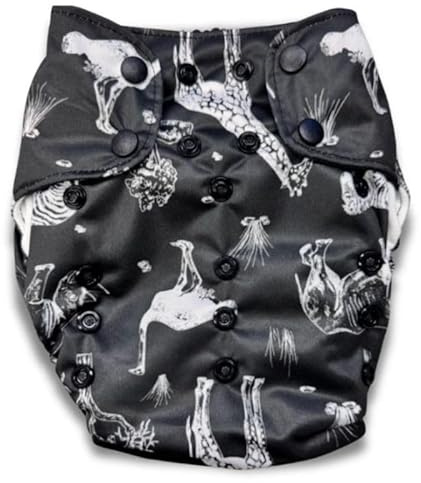 Smart Bottoms Smart One 4.0 AIO Stoffwindel One Size (ca. 5–16 kg) – All-in-One, mitwachsend, Bio-Baumwolle, waschbar & wiederverwendbar, hautfreundlich & nachhaltig (Safari Adventure)