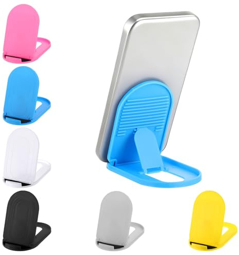 HJZHII 6Pcs Cell Phone Stand, Foldable Phone Stands | Portable Desktop CellPhone Holder Adjustable Mobile Tablet Holder Fits 4–8inch Devices for Essential CellPhone Accessories