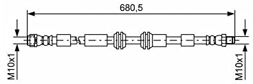 BOSCH Bremsschlauch 1987481734