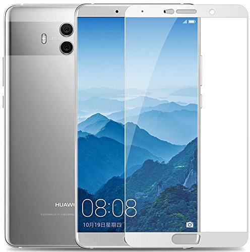 generica Protector de Pantalla de Cristal Templado Completo - Huawei Mate 10 - Blanco