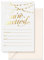 S&O Party Invitations! 25 Gold Foil Traditional Invitations with Envelopes, Wedding, Baby, & Bridal Shower Invite, Housewarming Birthday, and Girls Quinceanera Invite Cards for Every Celebration - 4x6