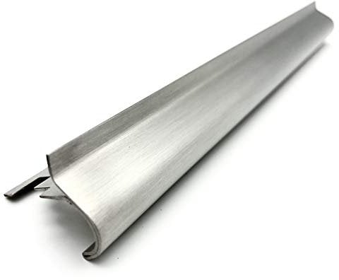 ProDiva SCALA - Edelstahl V4A Premium Qualität - Treppenprofil, Treppenkantenprofil, Fliesenprofil (Gebürstet, 12,5 mm) - Länge 2,50 m