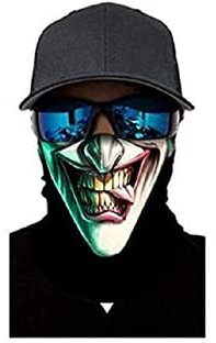 Gwill 1 STÜCKE Multifunktionale Schal Sport Fahrrad Motorrad Clown Muster Bandana Stirnband Vielzahl Turban Hood Magie Schleier Kopftuch Multifunktions Ski Schädel Schal