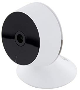 Caméra de surveillance intérieure Wi-Fi 1080p - vision 90° - micro SD 128Go - Blanc et Noir - Chacon