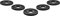 Meinl Percussion Rod Counter Nuts - Washer for Microphone Mounts on Microphone Rods - Steel, Black (MRCN5)