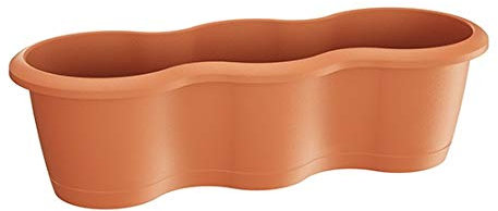Erhard-Trading Blumenkasten PEGO Blumentopf lang dreifach 3 Pflanzen Blumenschale Pflanztopf Kräutertopf terrakotta