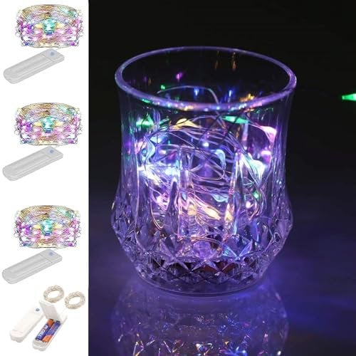 ZNYCYE Fairy String Lights - 3 Pack 50 LED Fairy Lights with Timer (8.2ft), 7 Modes Christmas Decorations Waterproof LED Lights, Battery Fairy Lights Operated for Garden Wedding DIY,Mason Jars