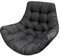 PillowPrim Hängesessel Kissen, Auflage für Polyrattan/Rattan Hängeschaukel, Polster, Hängekorb, Schaukel Korb, Schaukelkissen Rückenkissen in der Farbe Schwarz