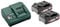 metabo Basis-Set 2 x Li-Ion 2,0 Ah – 685161000 – Akkuset für effizientes und schnelles Laden – Inklusive 18-V-Akkus und Ladegerät