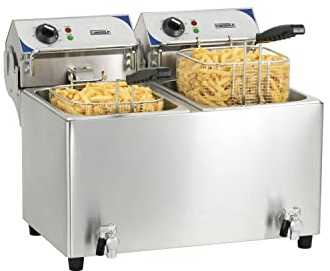 Casselin CFEV102B Elektrische Fritteuse, Edelstahl