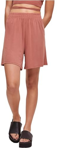 Urban Classics Damen Shorts Ladies Modal Shorts Terracotta XS