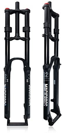 Bike Front Fork 26 27.5 29 Inch Double Shoulder Forks 1-1/8 Bike Suspension Fork Downhill Disc Brake 160mm Travel