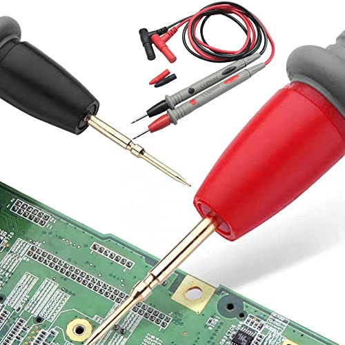 Cavi di Prova,Universale Multimetro Cavi di Prova,Puntali Tester Cavi di Prova,Multimetro Elettronico Tester Misuratore Digitale Puntali Cavi Punta Dell'Ago Apparecchio Sonda Per Cavi Cavo
