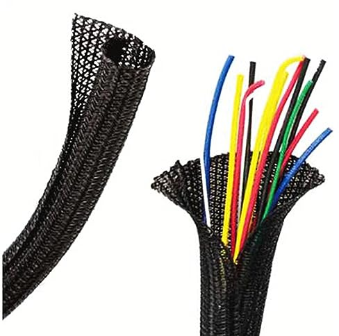 Gaine Cable Management Bureau Noir | Cache Cable Bureau - Range Cable - Organisateur De Cable - Rangement Cable - Cache Fil Organisateur Cable Informatique TV PC
