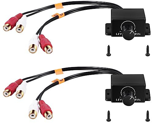 Liseng 2 Pezzi Lc-1 - Controllo Volume, Convertitore Audio Gain, Colore Nero