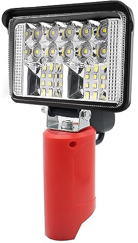 Portable LED Work Light Compatible with Milwaukee M12 12V Battery, 2000LM 12W Flashlight Cordless Inspection Lamp Torch with 90°Rotatable for Indoor Outdoor Camping Hiking Emergency