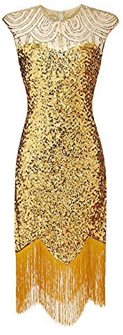 Nidddiv Paillettenkleid für Damen, UK-Kappenärmel, V-Ausschnitt, gerüscht, Mini-Bodycon, Abendkleid, Hochzeitsgastkleid, Quastensaum, Tüll, figurbetontes Kleid, Cocktailkleider für Damen, elegante