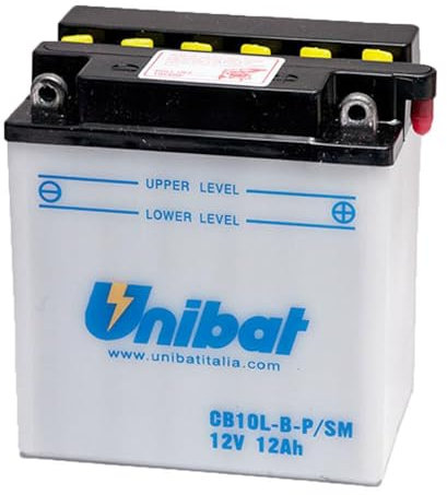 BATTERIA UNIBAT YB10L-BP CB10L-BP 12V 11 AH COMPATIBILE CON GILERA RUNNER VX 4T EU3 125 4T 06 > 07 SPECIFICA MOTO SCOOTER COMPLETA