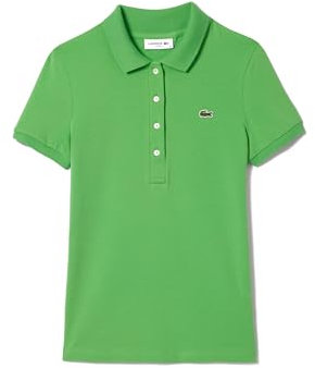 Lacoste-Women S S/S POLO-DF3443-00, Verde, 38