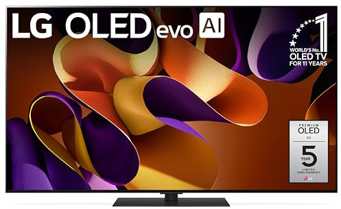 LG 65-Inch Class OLED evo G4 Series Smart TV 4K Processor Flat Screen with Magic Remote AI-Powered with Alexa Built-in (OLED65G4SUB, 2024)