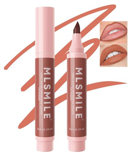 Erinde Wasserfester Matte Marker Lipliner, Long Lasting Tattoo Lip Liner, Hochpigmentierter Lippenkonturendtift, Permanent Smooth Lipliner Pencil, Natürlicher Lippenstift, Lip Makeup Stift