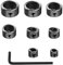 Topes de Profundidad,8pcs Topes para Taladro Anillo Posicionador,Topes de Profundidad Brocas, 3mm,4mm,5mm,6mm,8mm,10mm,12mm,16mm Tope Profundidad Taladro,Taladro Anillo Posicionador