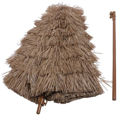 Parasol de Terrasse Grand Format, 10 Baleines, UPF 50, Hauteur Réglable, Fonction Inclinaison, avec Sac de Transport