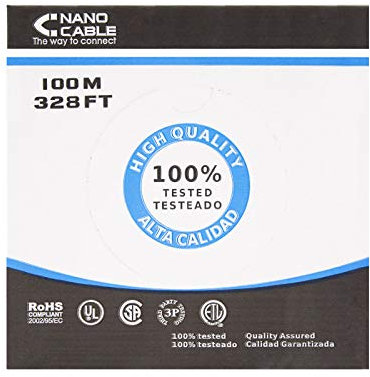 Blendend Cable de red CAT.6 UTP rígido AWG24 para exteriores, 100 m, ideal para conexiones de alta velocidad y redes domésticas o empresariales.