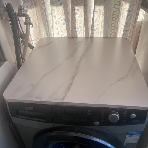 Tavolo rustico in legno per lavatrice e asciugatrice, personalizzabile 50 x 50 cm, tavolo da pranzo/tavolino/scrivania per computer portatile, piano di lavoro in legno di ricambio, 50 x 50 cm
