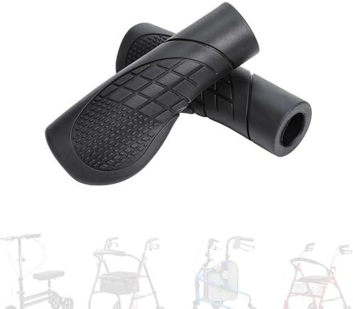 Wbgraceful Universal-Handgriffe für Rollatoren und Gehhilfen – Anti-Rutsch-Polster für Rollstühle, Krücken und Knielauflerner, 2,5 cm Ersatzzubehör, 2 Stück