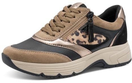 Tamaris Wide FIT Sneaker Materialmix Leder/Textil/Synthetik H-Weite