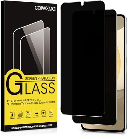 Coiwxmoi Verre Trempé pour Samsung Galaxy S24 Plus Anti Espion Vitre Protection Ecran Anti-Espion Film Protecteur Écran Dureté 9H Anti-Rayures Haute définition Sans Bulles Anti-Spy Confidentialité