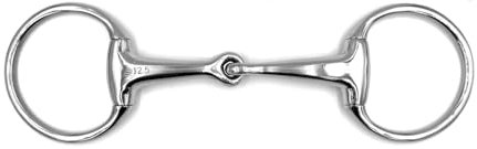 Equine Smile ES0116 Gebiss Olivenkopfgebiss Olivenkopftrense Einfach Gebrochen aus Edelstahl Ringdurchmesser 70 mm Gebissstärke 18 mm (13.5 cm)