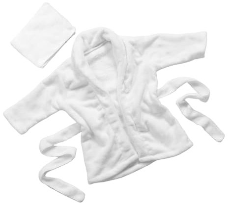 Beaupretty 1 Set Accappatoio per Mesi Pile Vestaglia Fascia per Bagnetto Facile