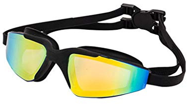 MQPALZKD Protection Anti-buée UV Natation, Lunettes Unisexe Natation Lunettes Grand Cadre Équipement de plongée sous-Marine